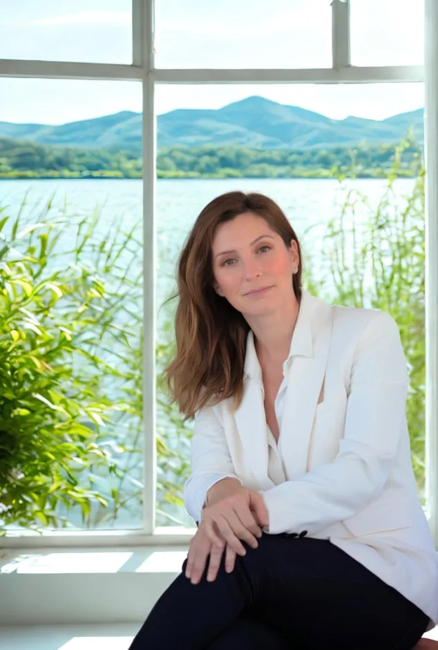 Portrait of Natacha Florentin, outdoors in Provence.